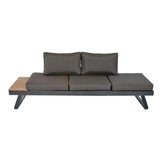 Arezzo 2-in-1 loungebank/ligbed | aluminium + polywood | 228cm