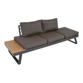 Arezzo 2-in-1 loungebank/ligbed | aluminium + polywood | 228cm