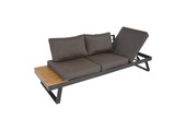 Arezzo 2-in-1 loungebank/ligbed | aluminium + polywood | 228cm