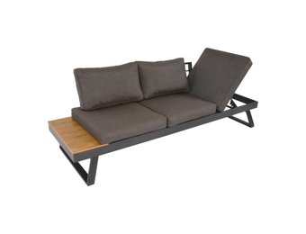 Arezzo 2-in-1 loungebank/ligbed | aluminium + polywood | 228cm