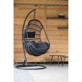 Sturdy hangstoel zwart