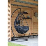 Sturdy hangstoel zwart