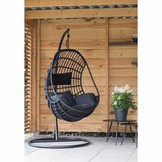 Sturdy hangstoel zwart