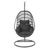 Sturdy hangstoel zwart