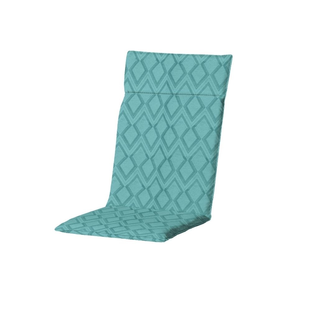 Tuinstoelkussen hoge rug Graphic 120x50cm | Sea Blue