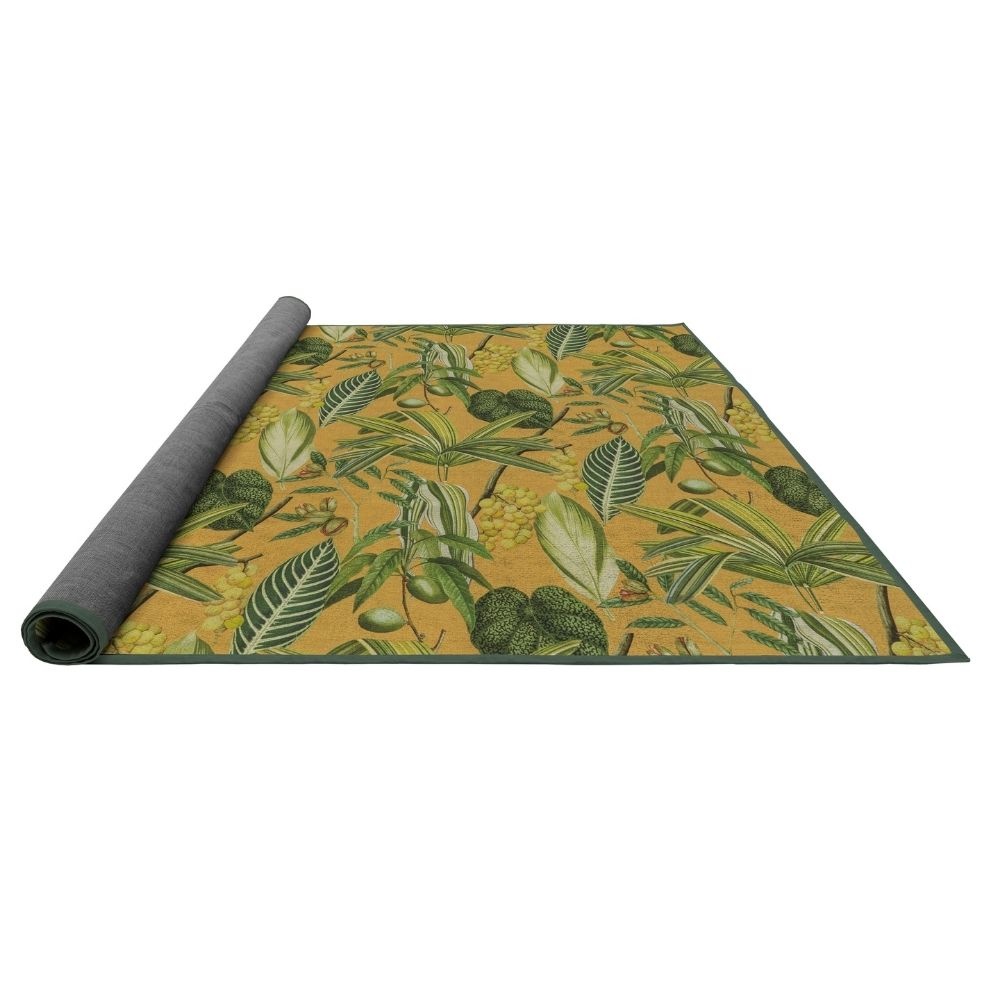 Vloerkleed La Grave 135x200cm voor binnen & buiten | geel