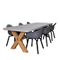 BUITEN living Norwich/Montreux dining tuinset | 6 personen | betonlook + kunststof | 250cm