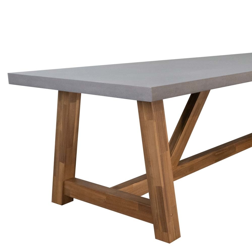 Veltis/Carlos dining tuinset 9-delig | betonlook | 300cm