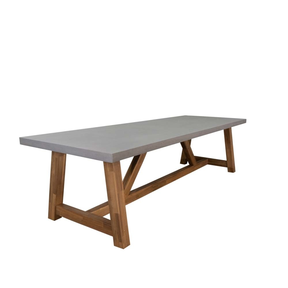 Veltis/Carlos dining tuinset 9-delig | betonlook | 300cm