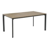 Arezzo dining tuintafel 4 personen | polywood + aluminium | Natural Wood | 160cm