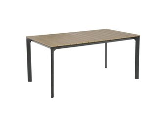 Arezzo dining tuintafel 4 personen | polywood + aluminium | Natural Wood | 160cm