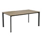 Lesli Living Arezzo dining tuintafel 4 personen | polywood + aluminium | Natural Wood | 160cm
