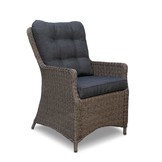 Elip dining tuinstoel | wicker + aluminium | Blended Brown