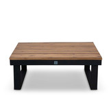 Titan hoek loungeset 4 personen | aluminium + hardhout | Light teaklook | 3-delig - 247x167cm