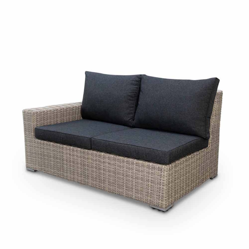 Nashville luxe hoek loungeset 5 personen | wicker | Misty Grey | 4-delig - 255x255cm