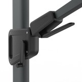 Milano zweefparasol | 300x300cm met parasolvoet 90kg | Light Grey