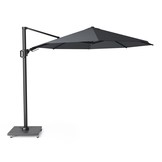 Challenger T² zweefparasol | Ø350cm rond met Modena parasolvoet 90kg | antraciet