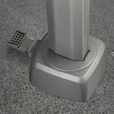 Challenger T² zweefparasol | Ø350cm rond met Modena parasolvoet 90kg | antraciet