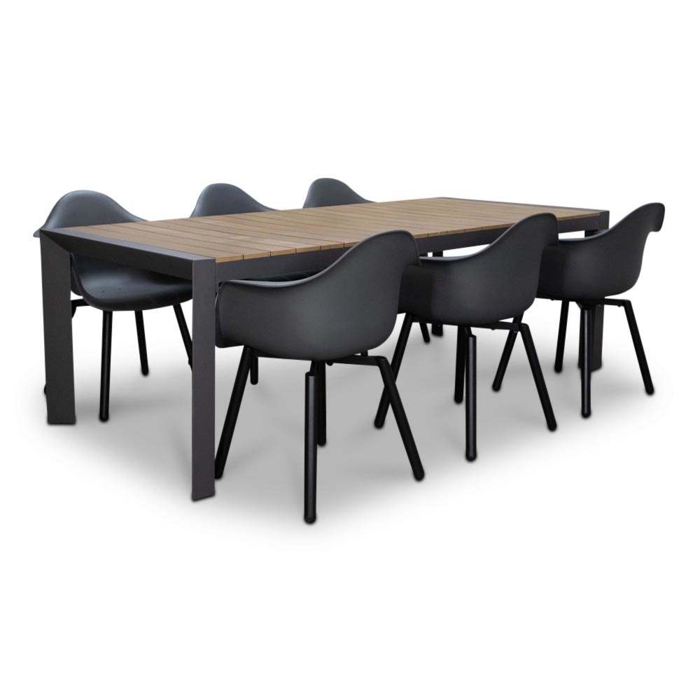 Cortona/Montreux dining tuinset | 6 personen |  | 220cm