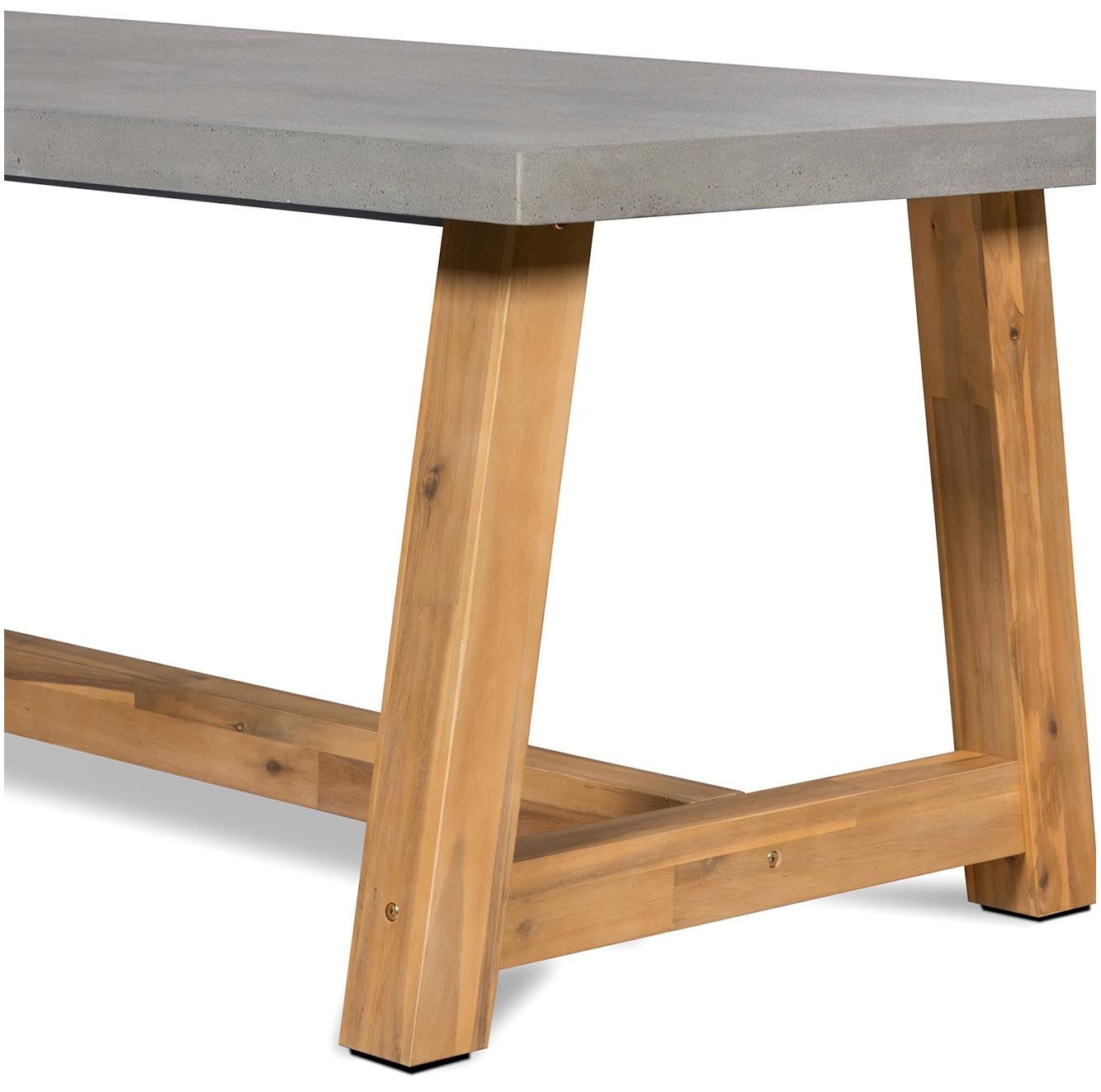 Veltis/Seville zand dining tuinset | 4 personen | betonlook + touw | 200cm