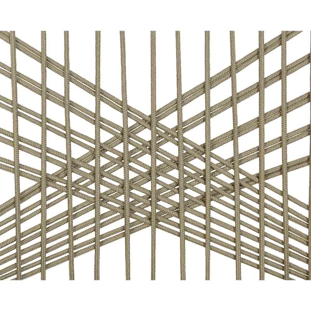 Veltis/Seville zand dining tuinset | 4 personen | betonlook + touw | 200cm