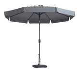 Flores stokparasol Ø 300cm | lichtgrijs