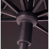 Flores stokparasol Ø 300cm | lichtgrijs