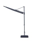 Sun Wave balkon stokparasol 270x150cm | grijs