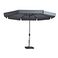 Madison Syros luxe parasol Ø350cm | lichtgrijs
