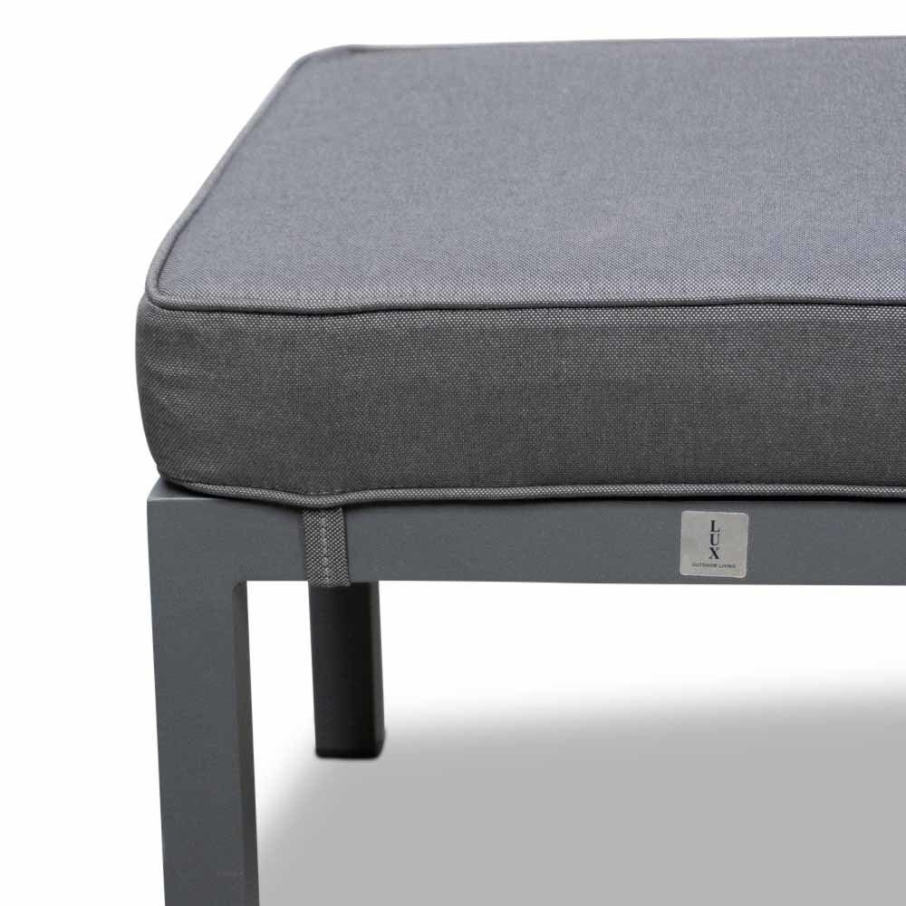 Palazzo lounge balkonset - verstelbaar 2 personen | aluminium | antraciet | 4-delig