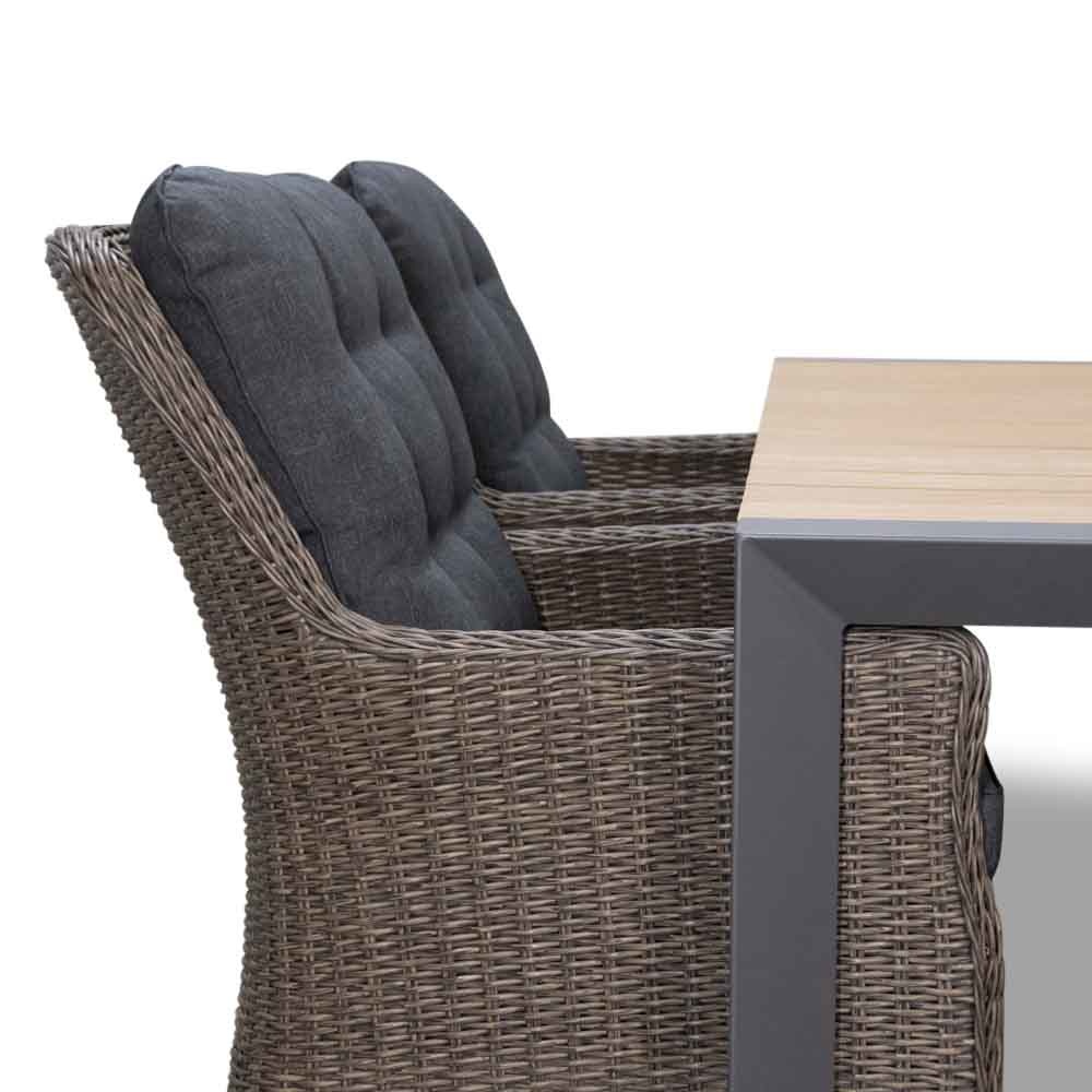 Cortona/Elip Blended Brown dining tuinset 5-delig | 160cm