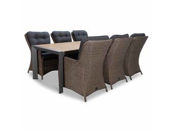 Cortona/Madrid dining tuinset | 6 personen | 220cm