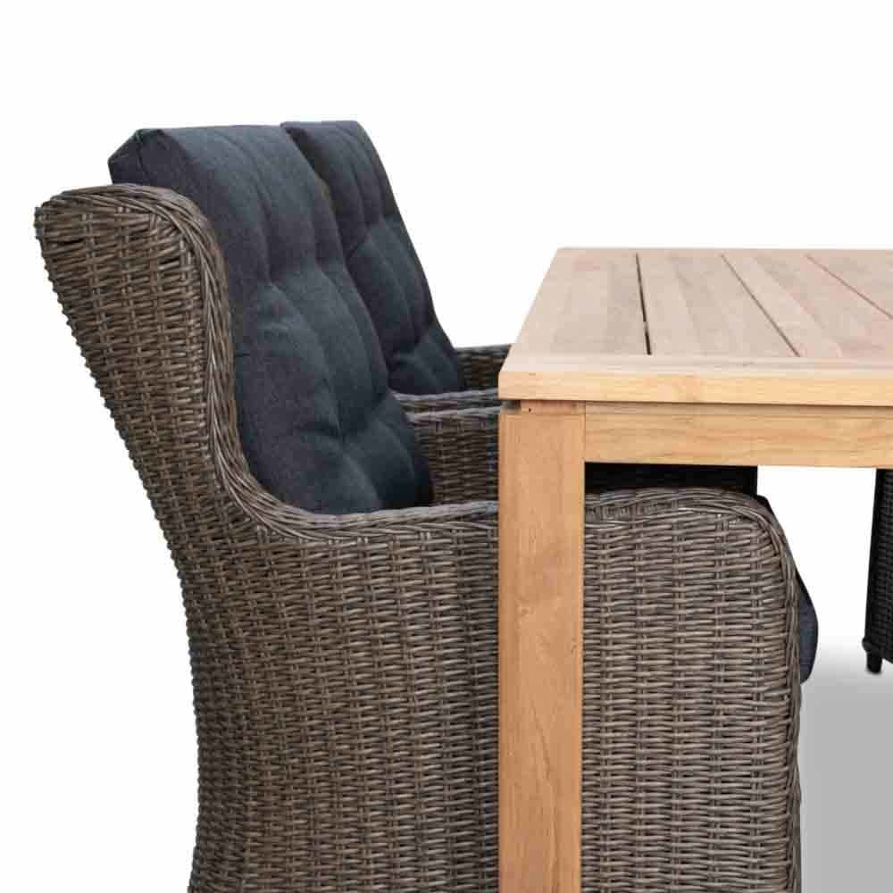 Eton/Pisa dining tuinset 5-delig | teakhout | 160cm