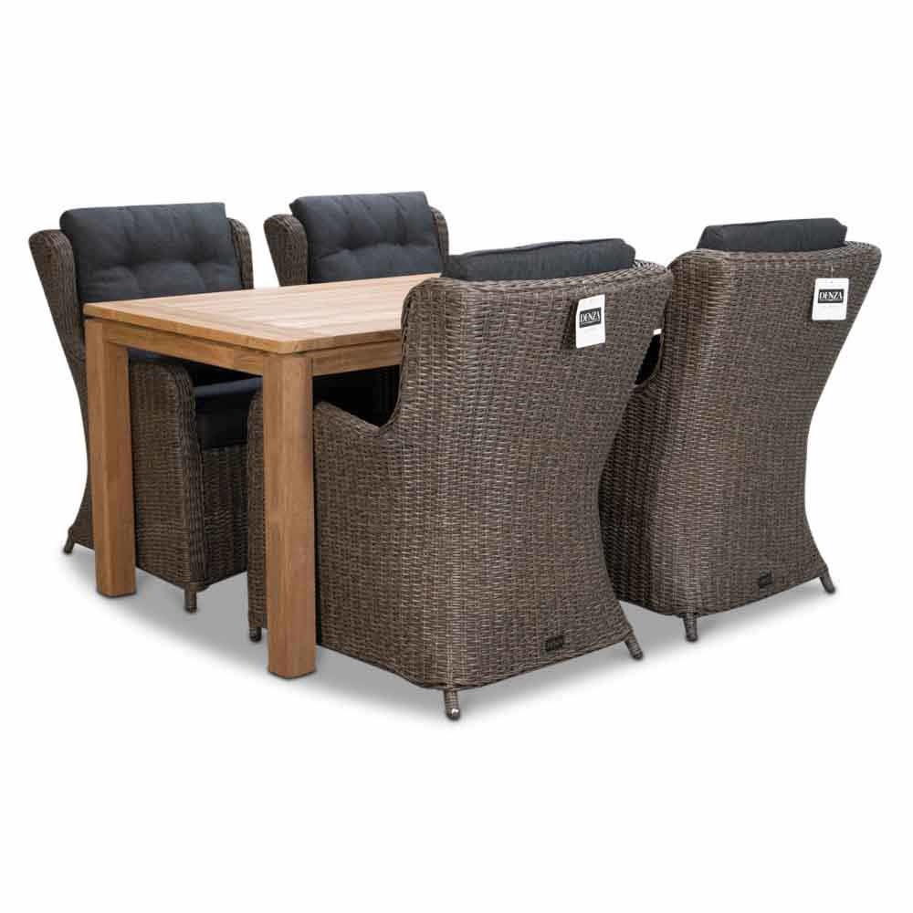 Eton/Pisa dining tuinset 5-delig | teakhout | 160cm