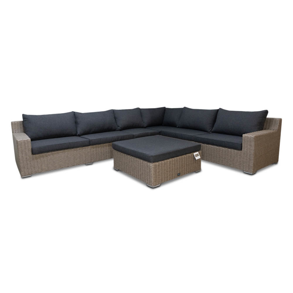 Colorado hoek loungeset incl. tussenmodule 5-delig | 370x300cm | New Kobo