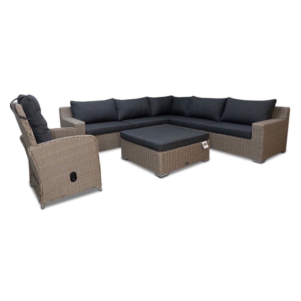 Colorado hoek loungeset incl. Nola stoel 5-delig | 300x300cm | New Kobo