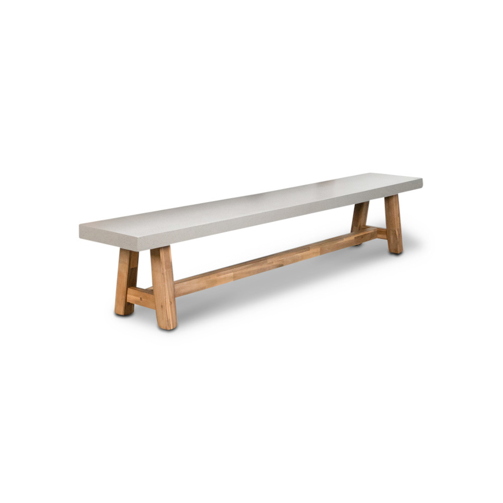 Veltis/Carlos stoel-bank dining tuinset 5-delig | betonlook | 250cm