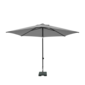 Madison Elba stokparasol Ø300cm | lichtgrijs