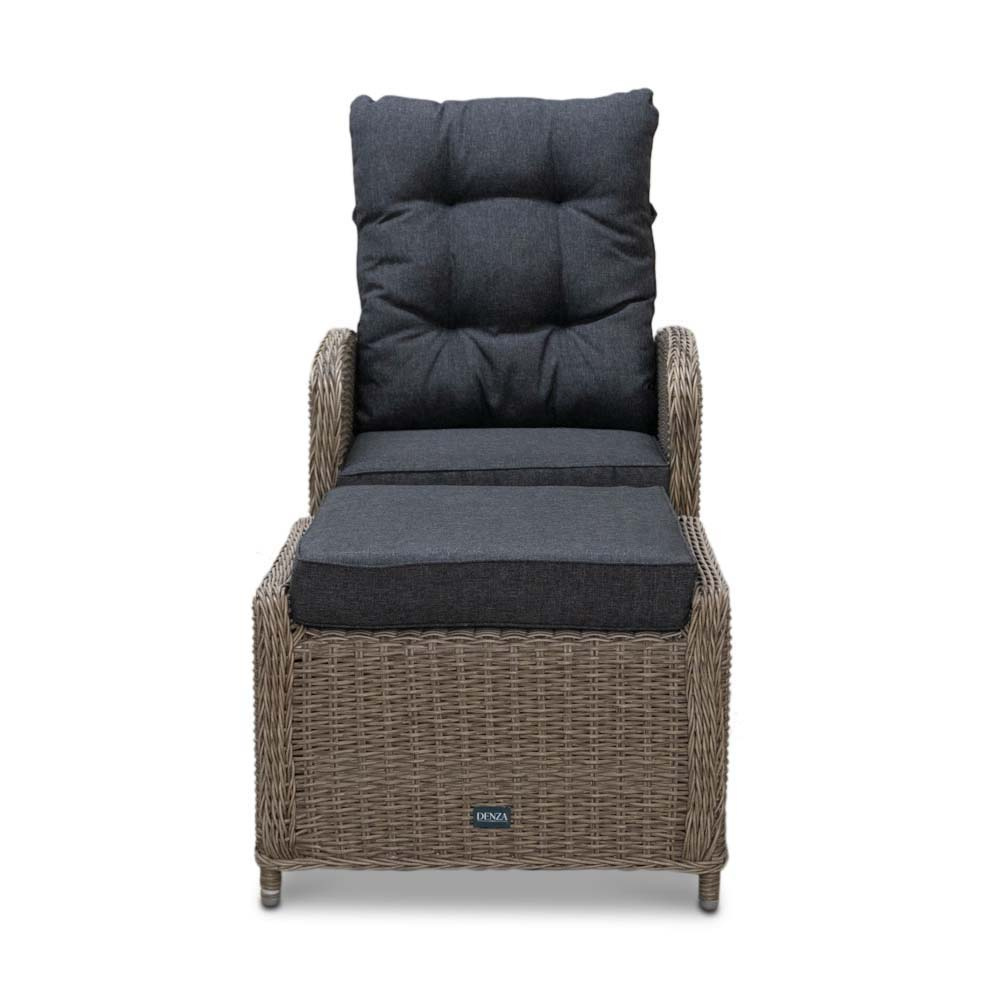 Nola lounge/dining tuinstoel incl. voetenbank | wicker | verstelbaar | New Kobo