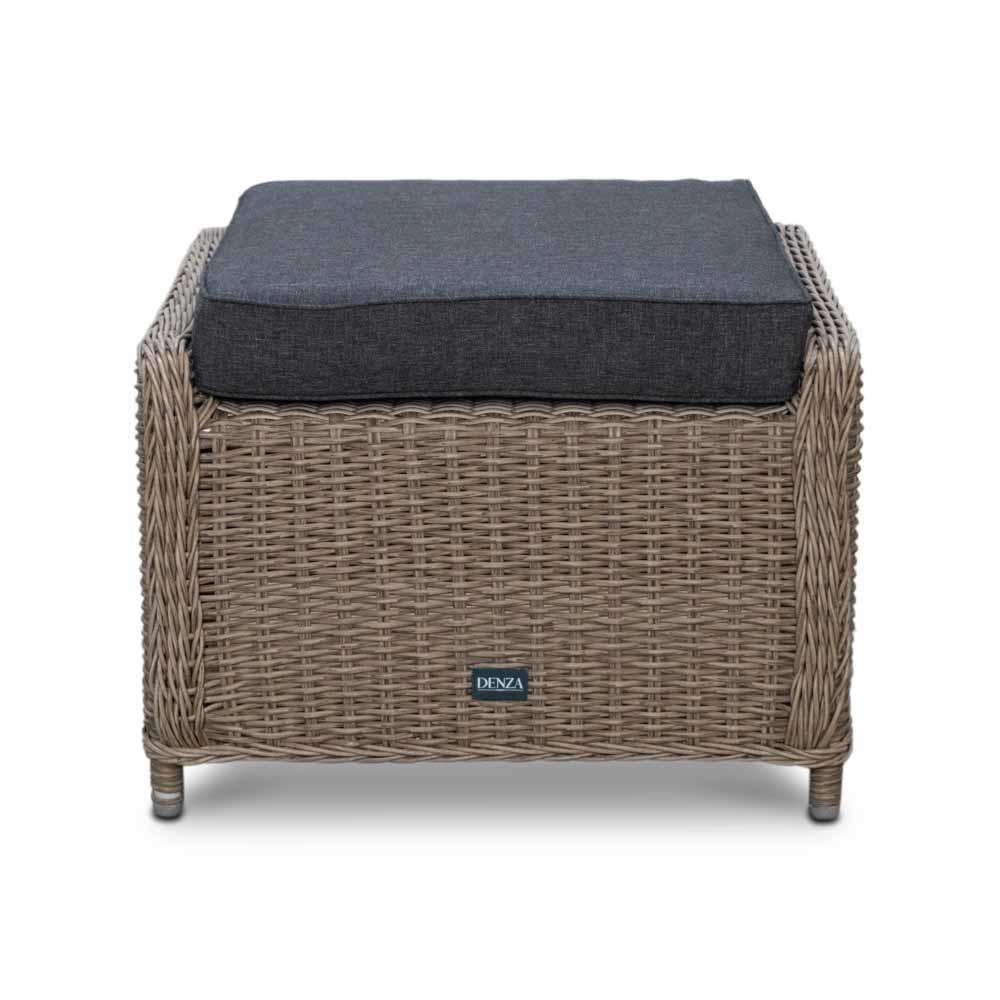 Nola lounge/dining tuinstoel incl. voetenbank | wicker | verstelbaar | New Kobo