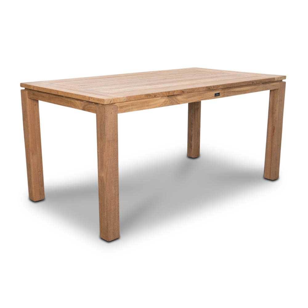 Eton/Seville zwart dining tuinset 5-delig | teakhout | 160cm