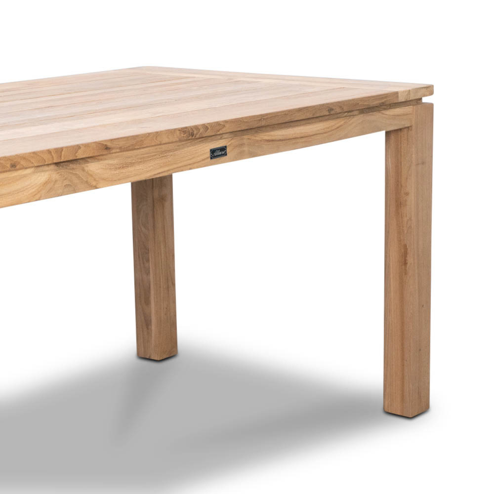 Eton/Seville zwart dining tuinset 5-delig | teakhout | 160cm