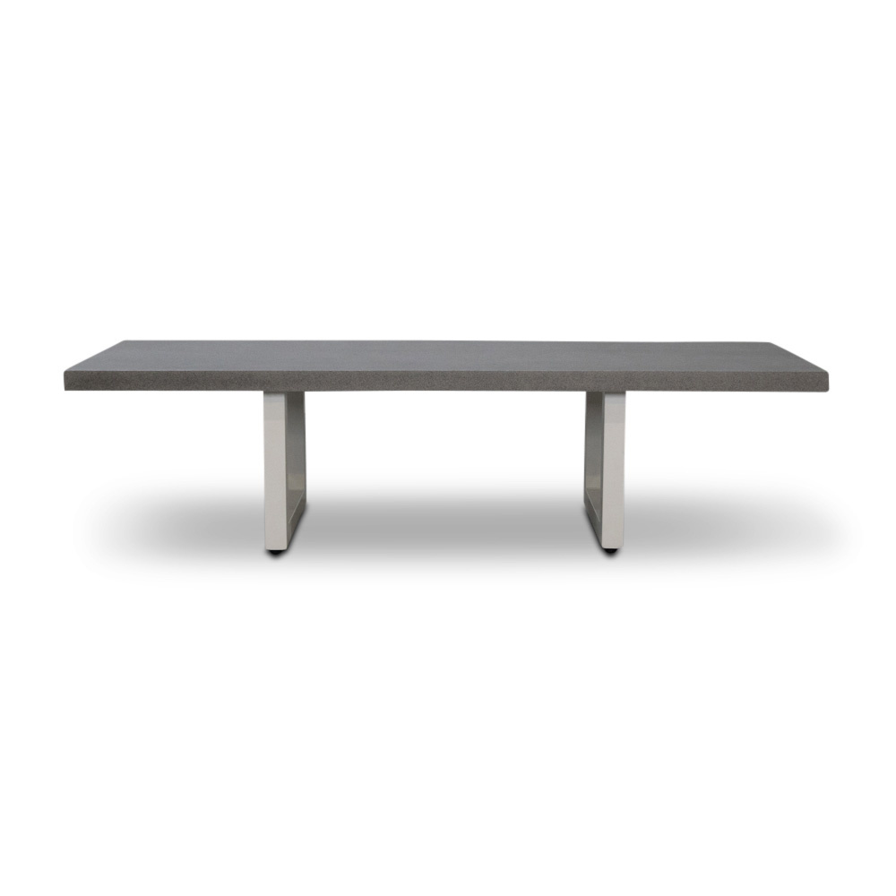 Linea hoek loungeset 6 personen | aluminium + wicker | Misty Grey | 3-delig - 298x230cm