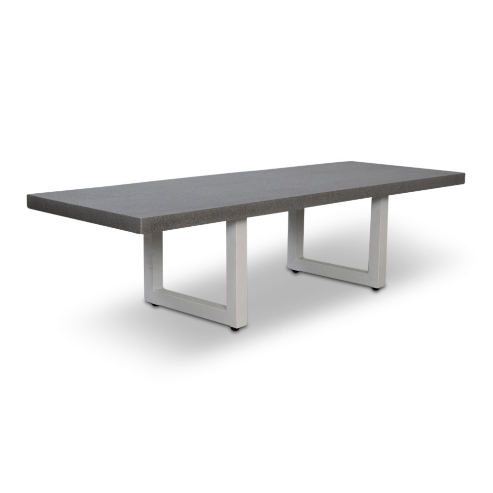 Linea hoek loungeset 6 personen | aluminium + wicker | Misty Grey | 3-delig - 298x230cm