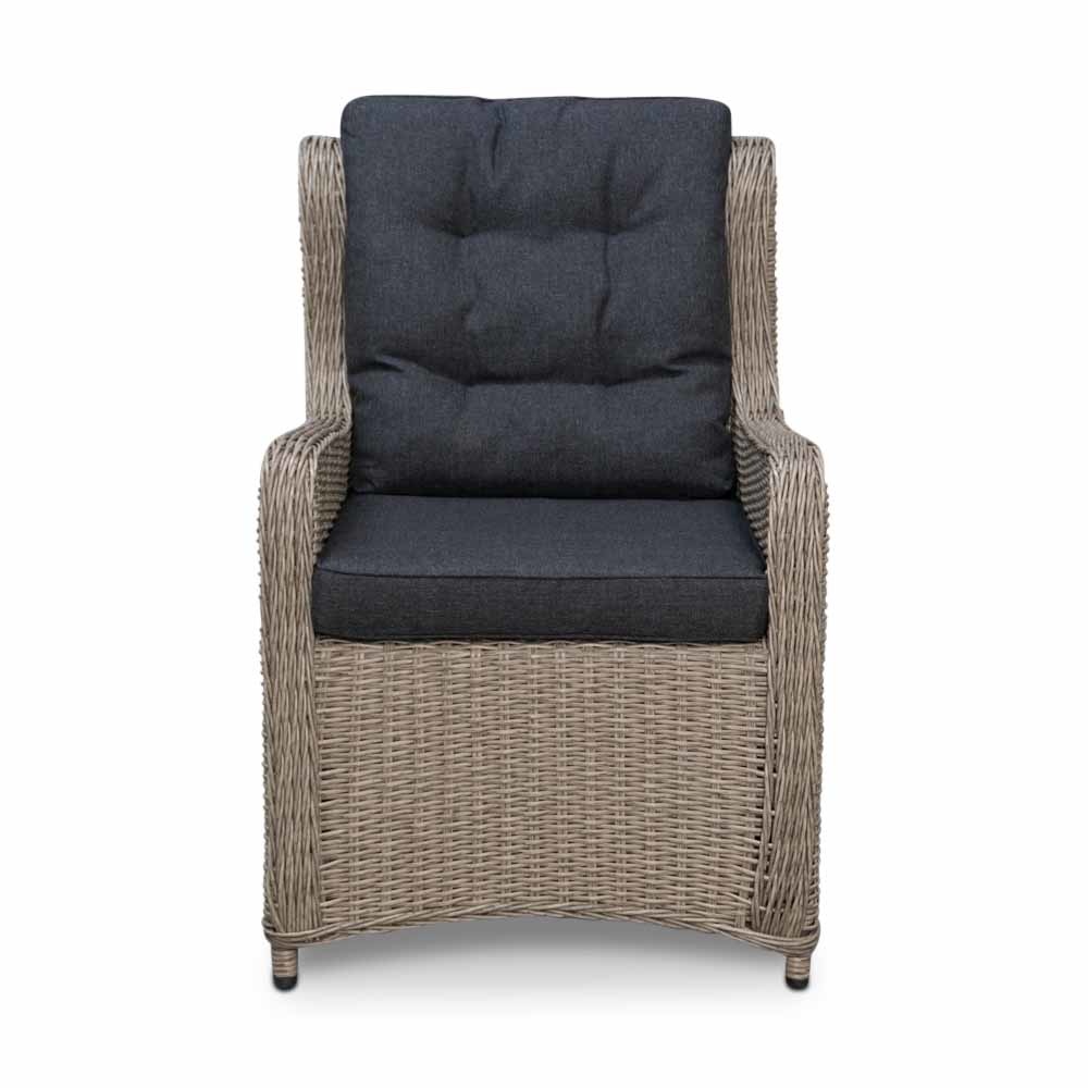 Pisa dining tuinset 7-delig | wicker | Natural Grey | 230cm