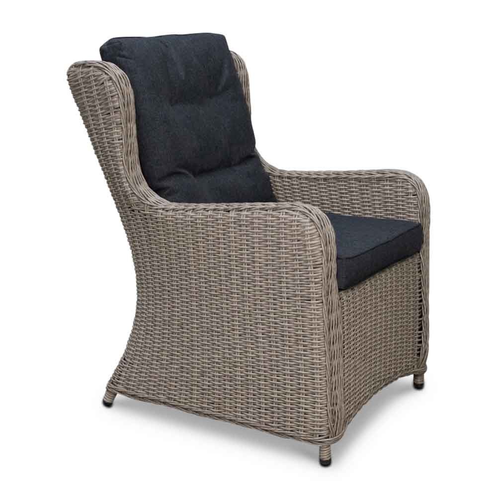 Pisa dining tuinset 7-delig | wicker | Natural Grey | 230cm