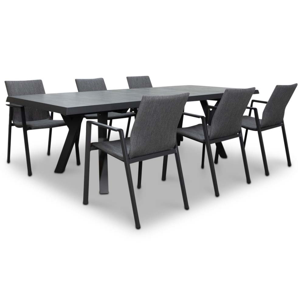 Castilla 2.0/Fardau dining tuinset 7-delig | 247cm