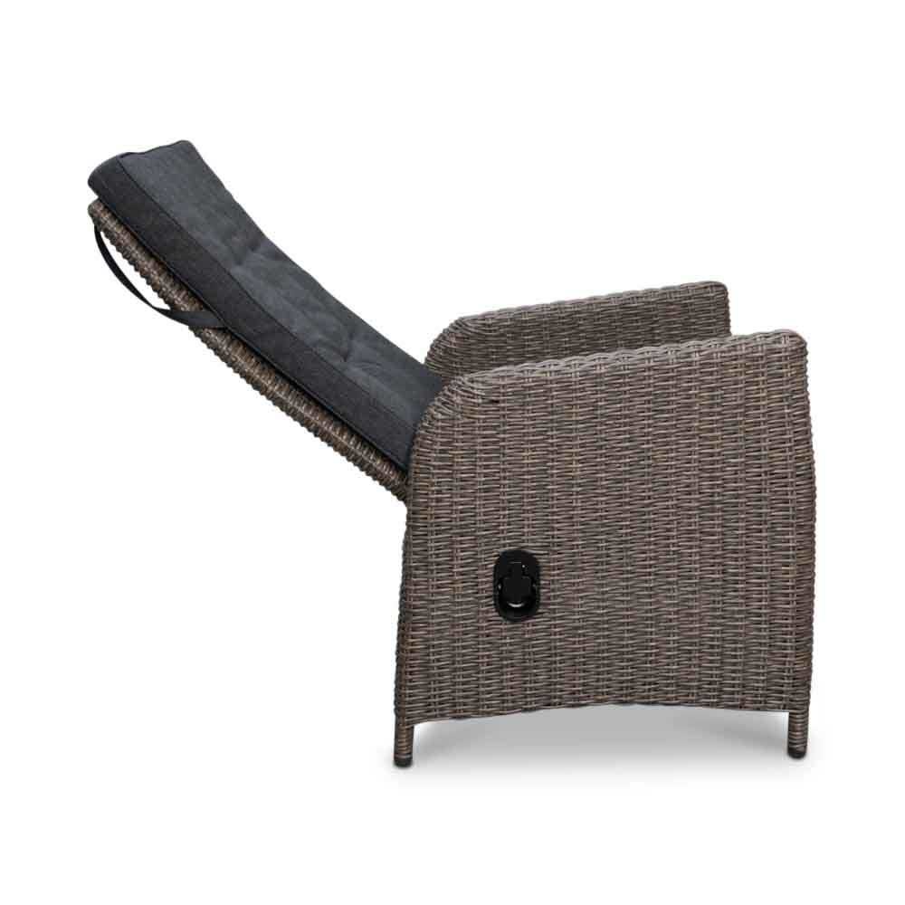 Castilla Negro/Nantes Blended Brown dining tuinset 7-delig | verstelbaar | 247cm