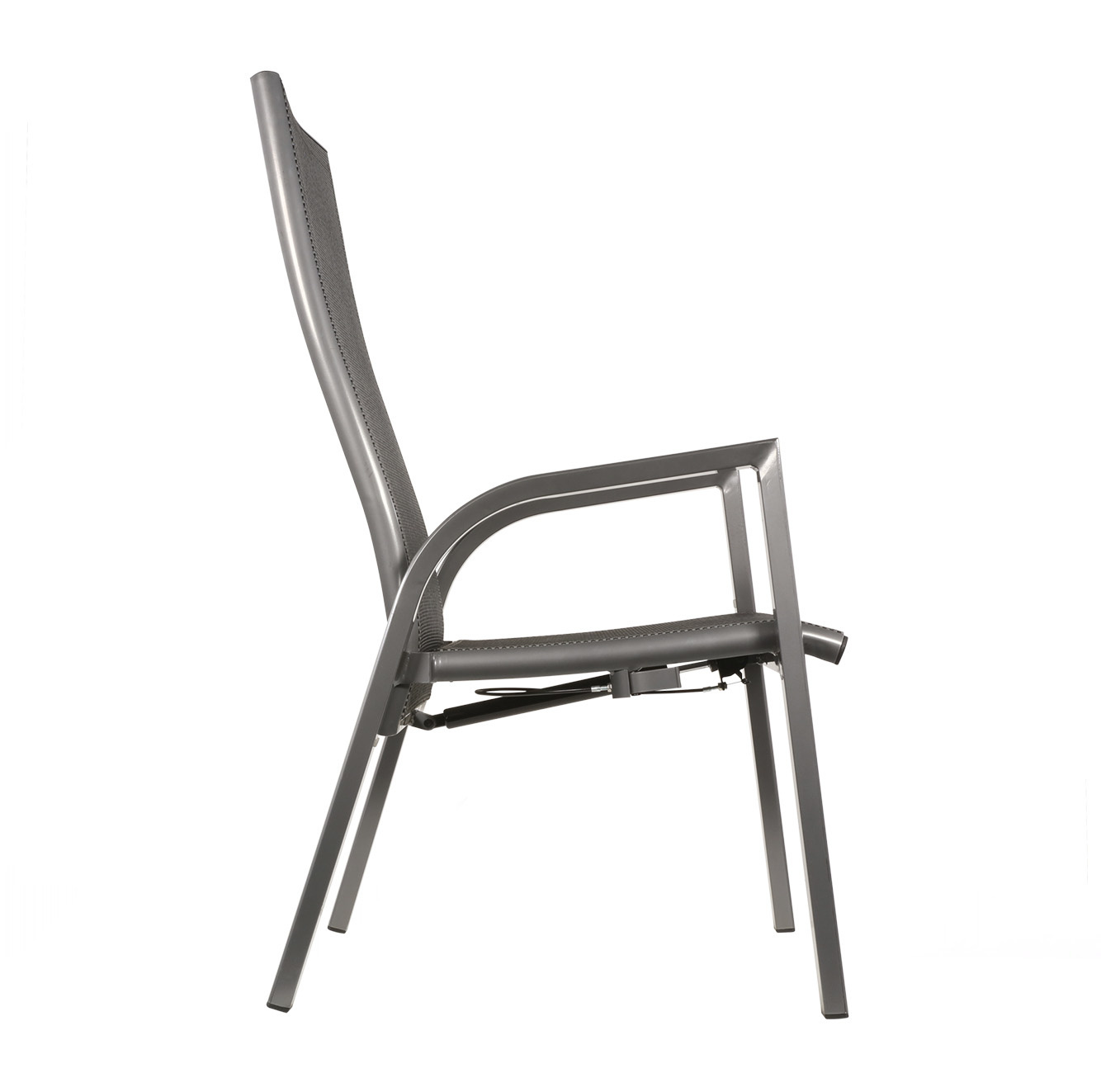 Mojito Negro lounge balkonset 4-delig | textileen + aluminium | antraciet
