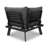 New York hoek loungeset 5 personen | aluminium + hardhout | Light Teaklook | 4-delig - 248x248cm